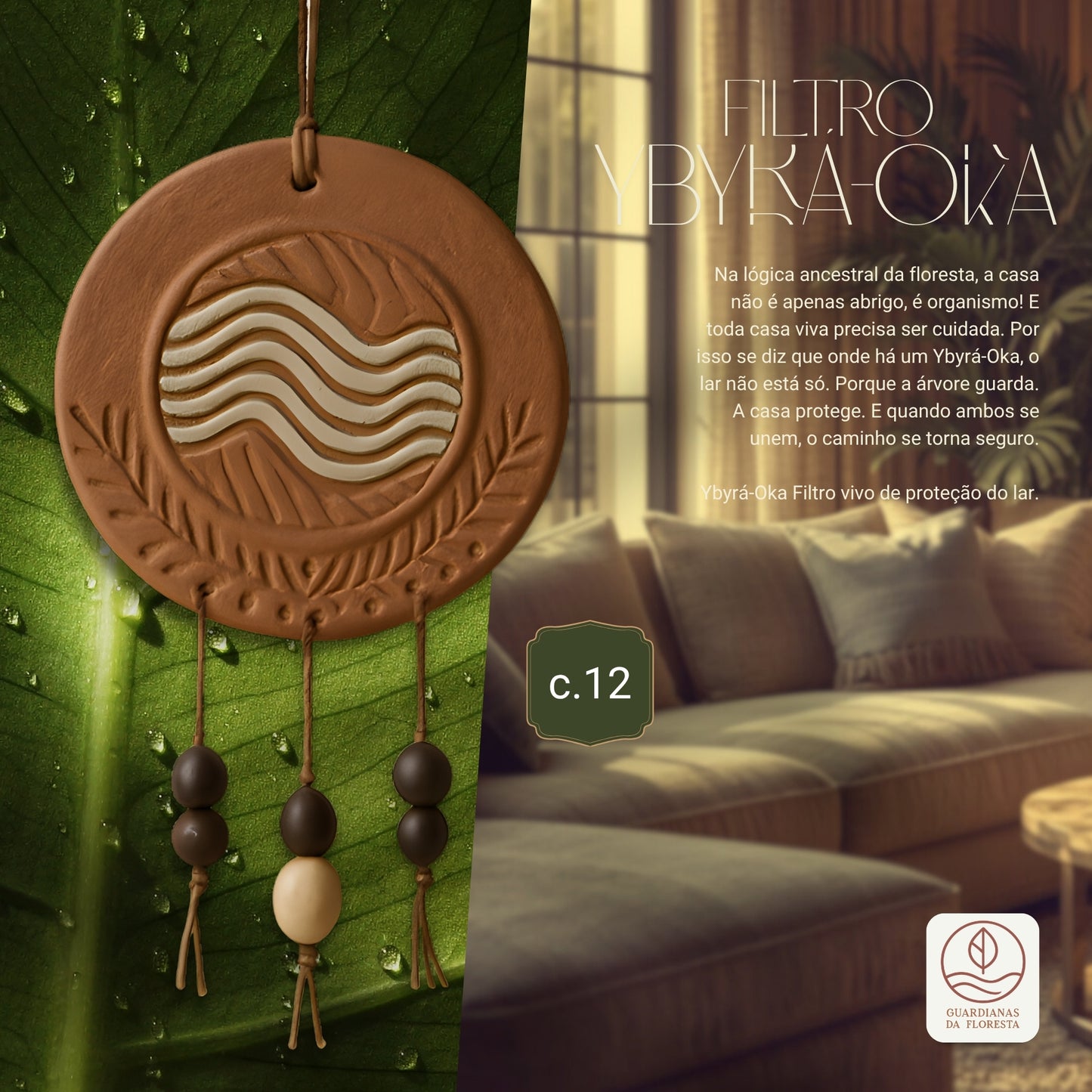 FILTRO DE CERÂMICA - YBIRA-OKA (C.12)(Item sob encomenda)
