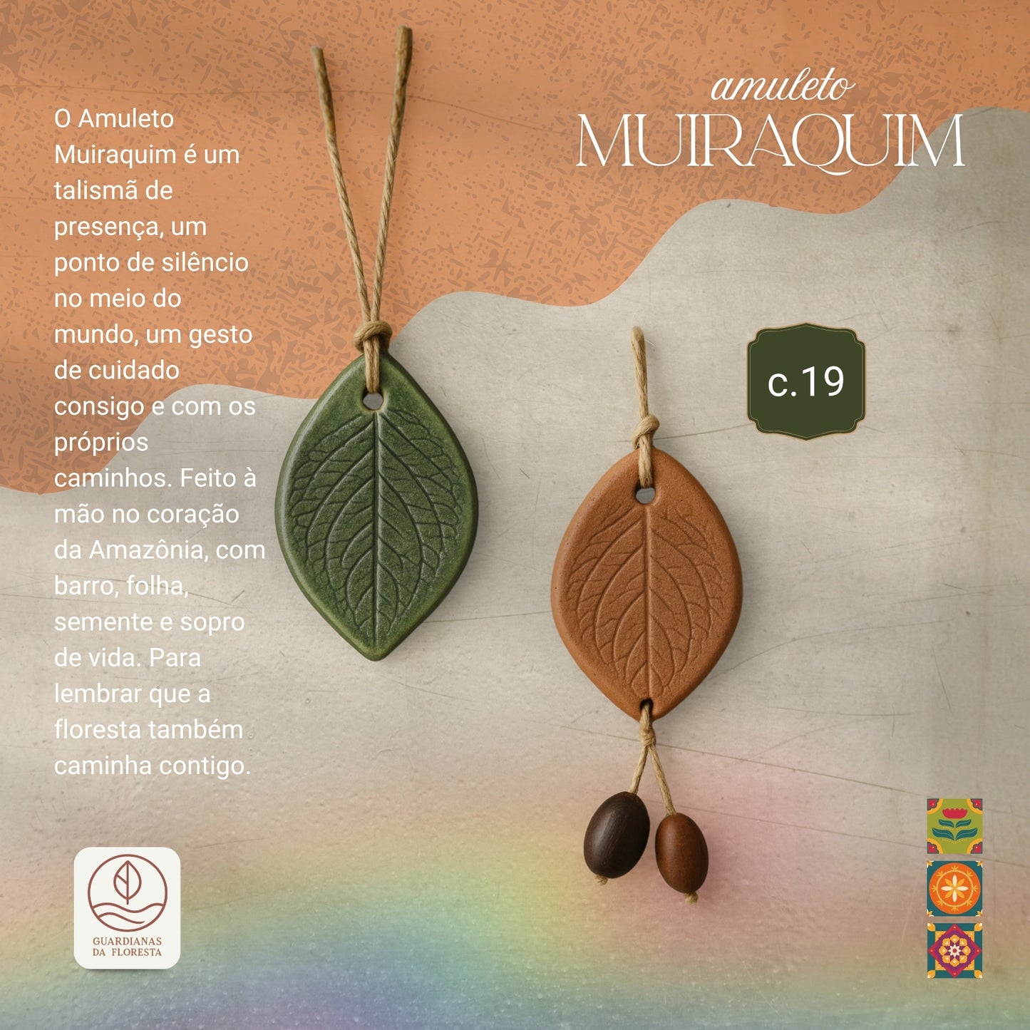 AMULETO DE PROTEÇÃO MUIRAQUIM (C.19)(Item sob encomenda)