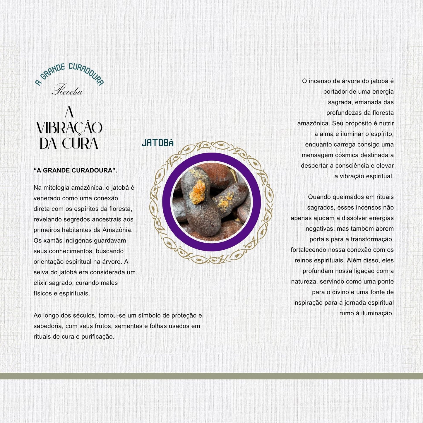 INCENSO - A GRANDE CURADOURA
